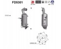 PARTICULATE FILTER FAP DPF FD5301 AS OPEL ASTRA Packaging status original