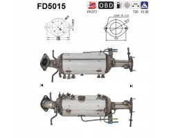 AS PARTICULATE FILTER DPF CAT MAZDA 5 2 0D 05 EURO 4