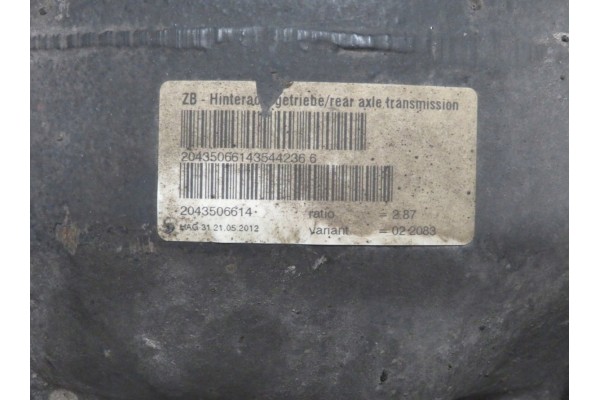Diferencial trasero Mercedes-Benz Clase C W204 2007-2013 A2043506614