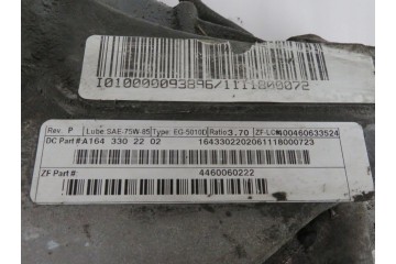 Front differential Mercedes GL X164 2006 2012 A1643302202 Catalog number of the original A1643302202
