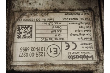2014 Volkswagen Tiguan Parking heater Webasto 5N0815005R Catalog number of substitutes 9026115A 9024302A