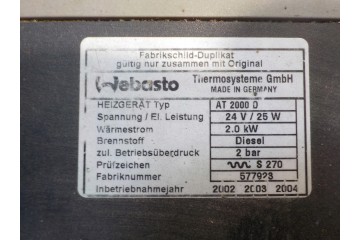 HEATING AIRTRONIC MERCEDES 0048305861 Version European