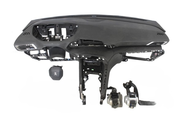 Dashboard Peugeot console cockpit cushions belts set repair