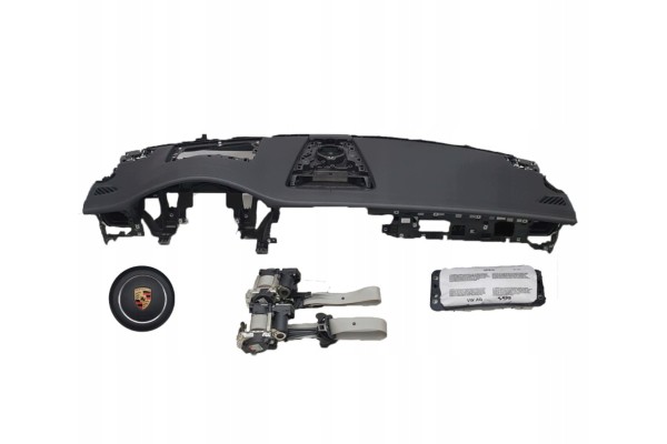 Dashboard Porsche console cockpit cushions belts set repair