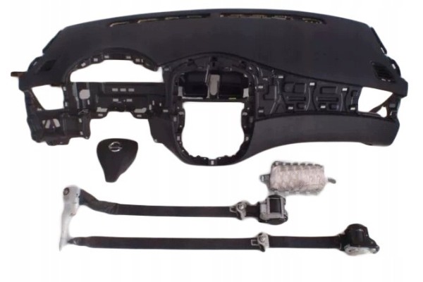 Dashboard Nissan console cockpit cushions belts set repair