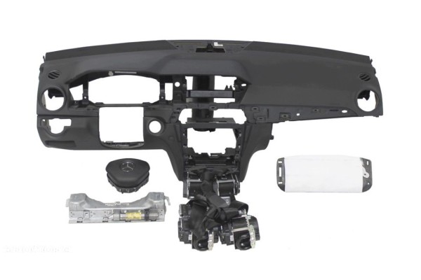 Dashboard Mercedes console cockpit cushions belts set repair