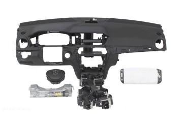 Dashboard Mercedes console cockpit cushions belts set repair