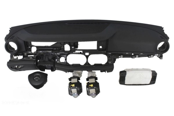 Dashboard Mercedes console cockpit cushions belts set repair Catalog number of the part 3548552