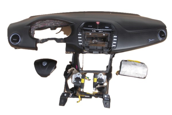 Dashboard Lancia console cockpit cushion belts set repair