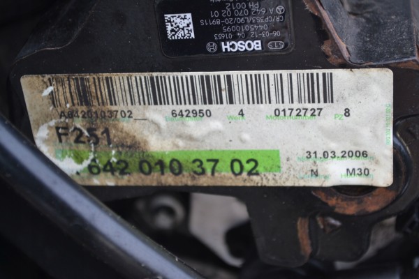 ENGINE MERCEDES R CLASS 3 0 CDI 642950 642 950 VAT23 SET Car type passenger cars