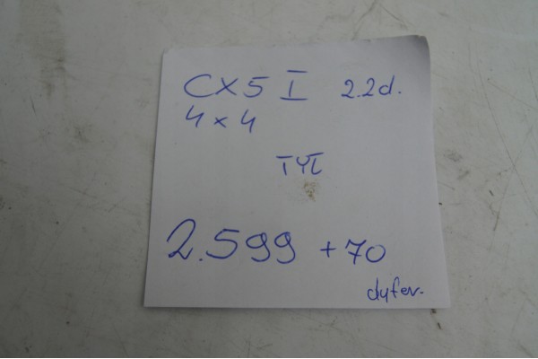 Diferencial trasero puente MAZDA CX5 I 2.2d AUTOMÁTICO 4x4