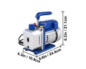 Pompa prozniowa 1 8CFM 1 4HP do klimatyzacji z wezami szybkozaczkami Product weight with unit packaging 7 6 kg