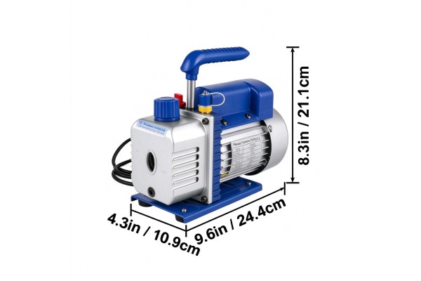 Pompa prozniowa 1 8CFM 1 4HP do klimatyzacji z wezami szybkozaczkami Product weight with unit packaging 7 6 kg