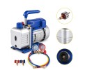 Bomba de vacío 1.8 CFM 1/4 HP para aire acondicionado con mangueras y 