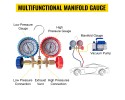 Bomba de vacío 1.8 CFM 1/4 HP para aire acondicionado con mangueras y 