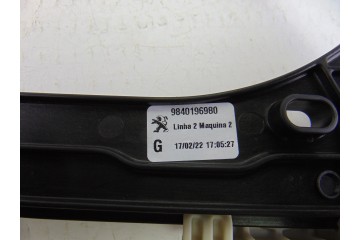 9840196980 ELEVALUNAS DELANTERO IZQUIERDO PEUGEOT 5008