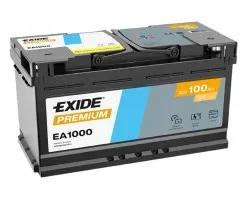 Battery Exide Premium EA1000 12V 100Ah 900A Carbon Boost Latest Model