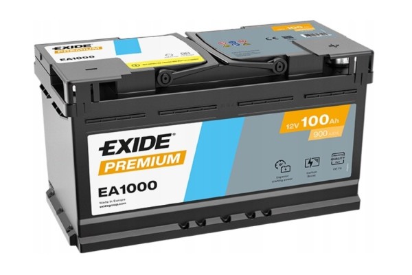 Battery Exide Premium EA1000 12V 100Ah 900A Carbon Boost Latest Model
