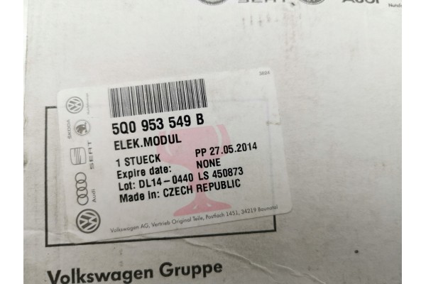 Airbag Retractor Tape VW Golf Sportsvan VII 5Q0953549B New Original Catalog number of the original 5Q0953549D