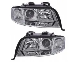 Headlights Lamps L R set Depo Lens Audi A6 C5 4b 0 Lift FL Lci 2001 2005