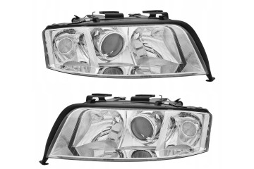 Headlights Lamps L R set Depo Lens Audi A6 C5 4b 0 Lift FL Lci 2001 2005 Packaging status original