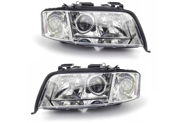 Headlights Lamps L R set Depo Lens Audi A6 C5 4b 0 Lift FL Lci 2001 2005 Catalog number of the part 4B0941003BJ 4B0941004BJ