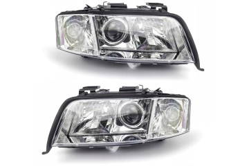 Headlights Lamps L R set Depo Lens Audi A6 C5 4b 0 Lift FL Lci 2001 2005 Catalog number of the part 4B0941003BJ 4B0941004BJ