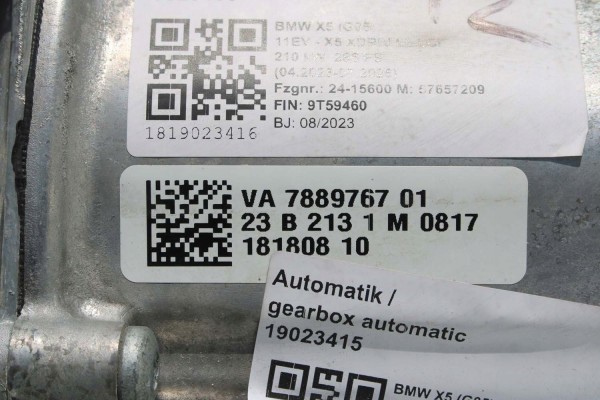 Transmisión automática BMW X5 G05 3.0d 210 kW 286 CV GA8HP80XMH