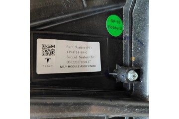 Calefactor Interior - TESLA MODEL Y (2019- ) - 1494714-98-G, 1500640-0