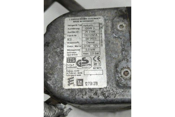 Webasto SAAB 9 3 Estate YS3F 252396 1 9L diesel 110kW 2006 Catalog number of the part 252396