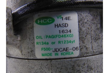 F500-JDCAE-06 COMPRESOR AIRE ACONDICIONADO HYUNDAI I30 (GD) Classic 2012 F500-JDCAE-06 203745 HYUNDAI - 2