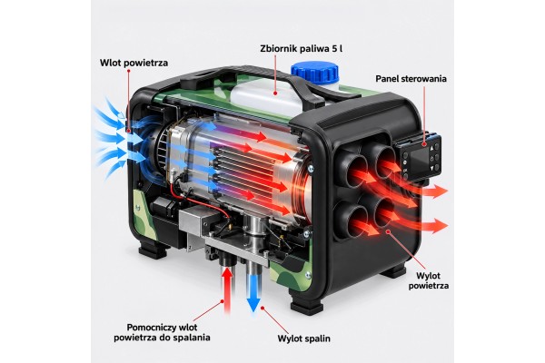PARKING HEATER PORTABLE 8KW 12V 24V 230V DIESEL OIL HEATER Part manufacturer StandHeiz