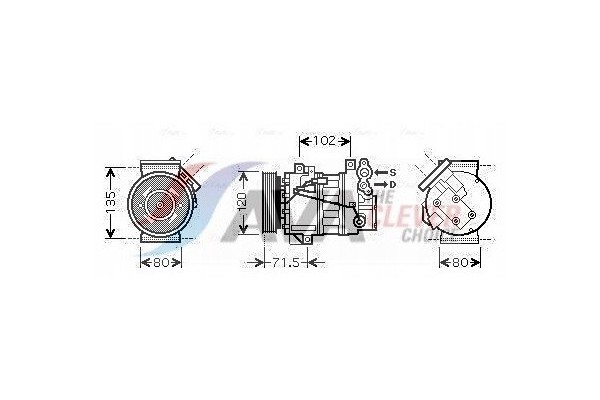 AVA Clever Choice RTAK393 Compressor Air Conditioning