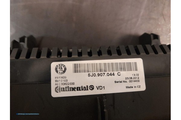 2012 Skoda Fabia Mk2 5J Air conditioning panel 5J0907044C Catalog number of the part 5J0907044C