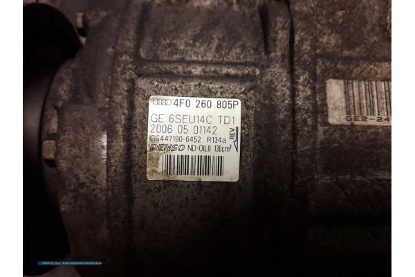 2006 Audi A6 S6 C6 4F Air conditioning compressor 4F0260805P Part manufacturer Audi OE