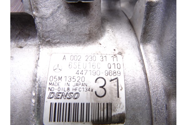 A0022303111  COMPRESOR AIRE ACONDICIONADO MERCEDES-BENZ CLASE E (BM 212) LIM. 220 CDI BlueEfficiency (212.002) 2011 A0022303111 