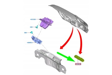 Actuador de tapa de maletero FORD FIESTA MK7 F1EB-19B514-BG 2445415 OR