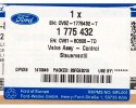 1775432 HEATER VALVE FORD TRANSIT 1 6D 13 Catalog number of the part 1775432