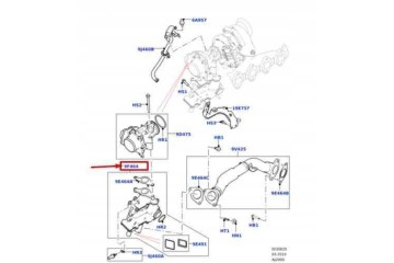 LR082301 JDE38492 EGR cooler for Jaguar XE XF F Pace Range Rover 2 0D Customs tariff code 87089120