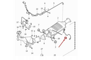 Exhaust temperature sensor OE VOLVO 31431047 EAN GTIN 750797956768