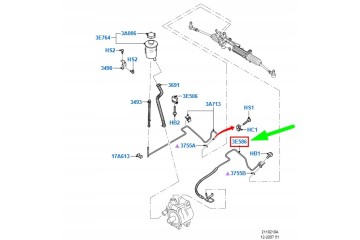 Steering gear cable OE FORD 1764039 Catalog number of the part 1764039