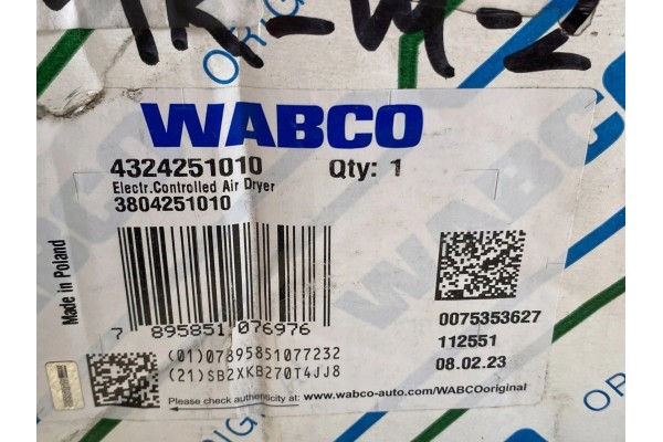 Vysousec vzduchu ECAD Wabco 4324251010 Part manufacturer Wabco