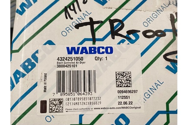 Vysousec vzduchu ECAD Wabco 4324251050 Catalog number of the part 4324251050