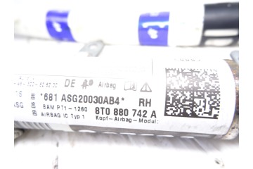 8T0880742A AIRBAG CORTINA DELANTERO DERECHO AUDI A5 COUPE (8T) 2.7 TDI 2008 8T0880742A 207597 AUDI - 2