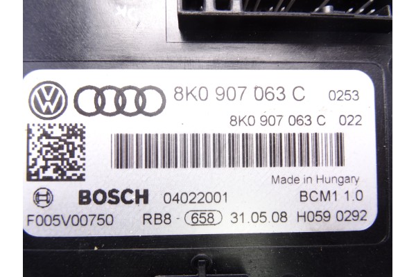 8K0907063C  MODULO ELECTRONICO AUDI A5 COUPE (8T) 2.7 TDI 2008 8K0907063C 207689 AUDI - 1