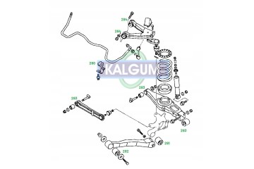 Mitsubishi Pajero III IV 3 4 Polybuches Suspension Sleeves Rear uparts Part manufacturer Kalgum