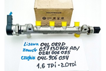 W wa 04L130089D NEW OE INJECTION RAIL REGULATOR FUEL PRESSURE SENSOR Catalog number of the part 04L130089D 04L 130089 D