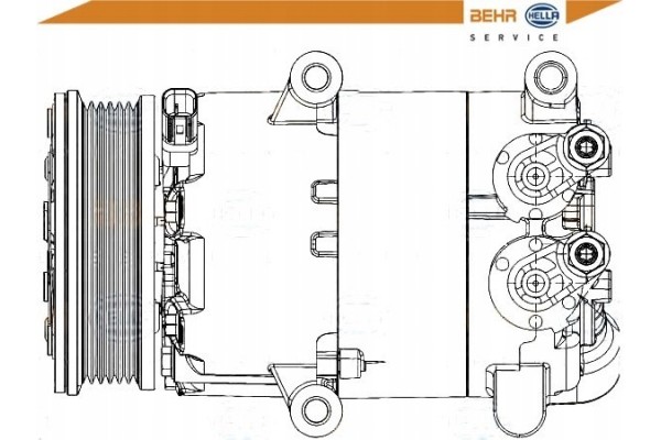 AIR CONDITIONING COMPRESSOR FORD FOCUS C MAX 10 BEHR H Car type cargo vans passenger cars