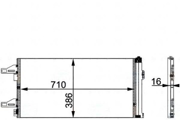 CONDENSER BEHR HELLA 6455EQ 6455HE 53185115 136123 Driver s Kit 35 Part manufacturer Behr Hella Service
