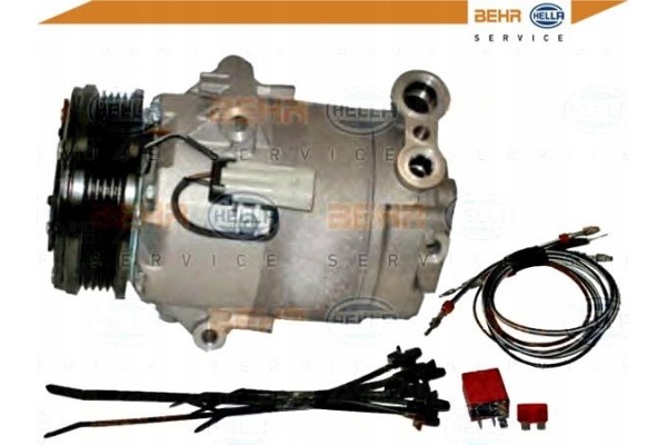 AIR CONDITIONING COMPRESSOR OPEL ASTRA H CVC6 BEHR HELL Catalog number of the part BRH8FK 351 135 791 RS7